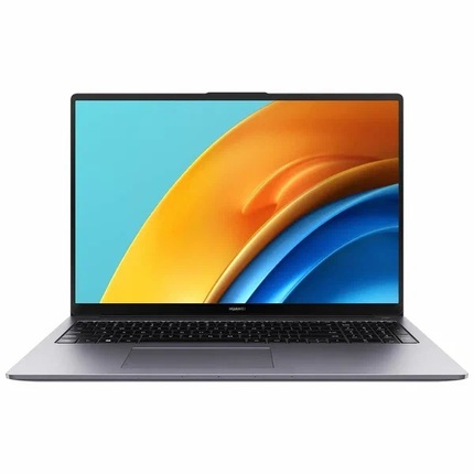 16" Ноутбук HUAWEI MateBook D 16 1920x1200, Intel Core i7 12700H 2.3 ГГц, RAM 16 ГБ, SSD 512 ГБ, Intel Iris Xe Graphics, Windows 11 Home, 53013ESY, космический серый